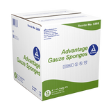 Dynarex Gauze Sponge - Sterile 2's, 4" x 4" 8 Ply, 50ea/bx, 12bxs/cs (600 Count)