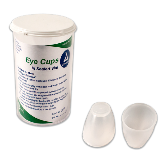 Dynarex Eye Cups in a Vial, 6ea/vials, 50vials/cs (300 Count)