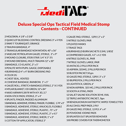 Deluxe Tactical Medical Kit with CAT Tourniquet & Bleeding Control