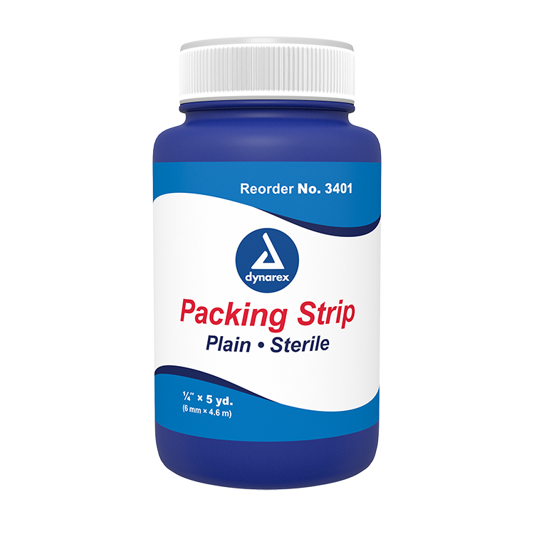Dynarex Packing Strips Plain - Sterile, 12ea/cs (12 Count)