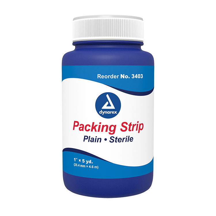 Dynarex Packing Strips Plain - Sterile, 12ea/cs (12 Count)