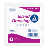 Dynarex Island Dressing Sterile, 6" x 6" - 25ea/bx 6bxs/cs (150 Count)
