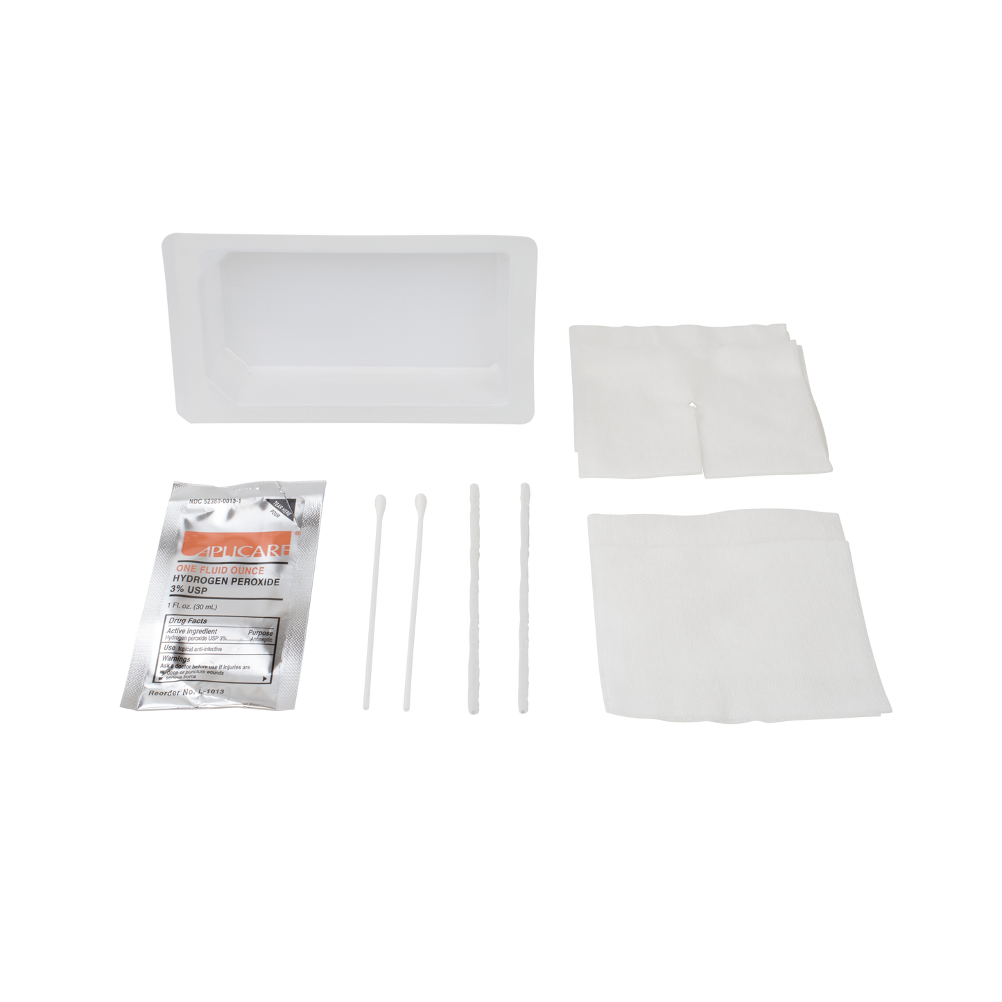 Dynarex Tracheostomy Care Kit - One Mini Compartment Tray (40 Count)