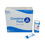 Dynarex Combine Pads 1/pouch - Sterile, 8" x 7.5", 12ea/bx, 20bxs/cs (240 Count)