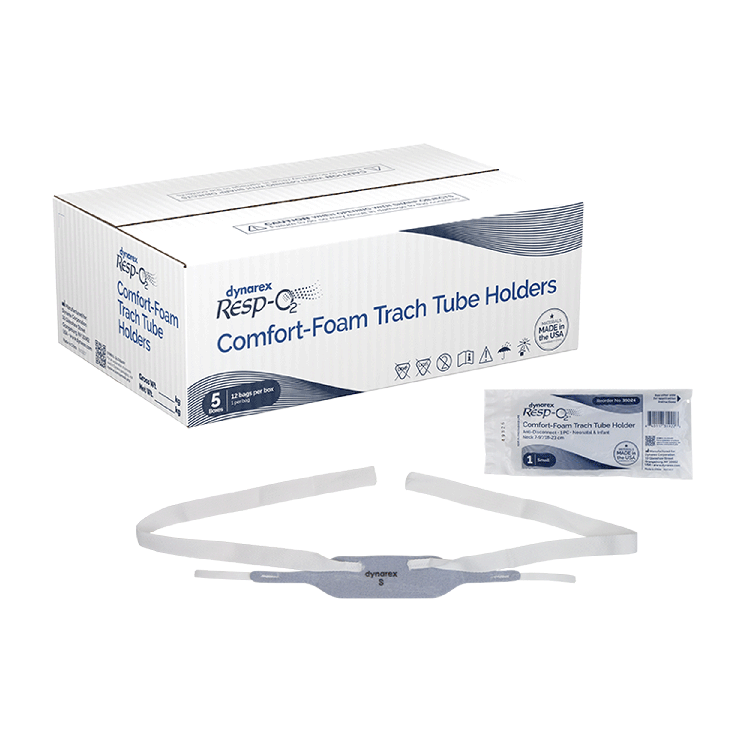 Dynarex Comfort-Foam Trach Tube Holder - Anti Disconnect, 1 Piece (60 Count)