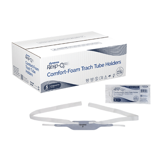 Dynarex Comfort-Foam Trach Tube Holder - Anti Disconnect, 1 Piece (60 Count)