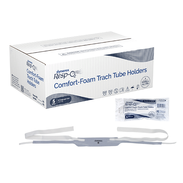 Dynarex Comfort-Foam Trach Tube Holder - Anti Disconnect, 1 Piece (60 Count)