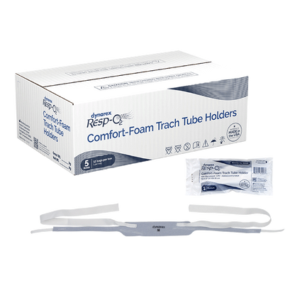 Dynarex Comfort-Foam Trach Tube Holder - Anti Disconnect, 1 Piece (60 Count)