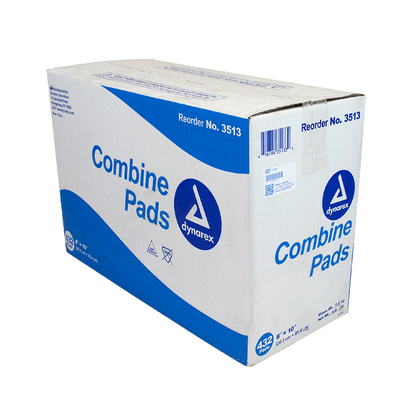 Dynarex Combine Pads - Non-Sterile, 8" x 10", Bulk (432 Count)