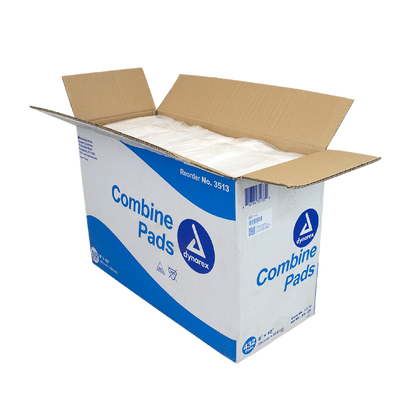 Dynarex Combine Pads - Non-Sterile, 8" x 10", Bulk (432 Count)