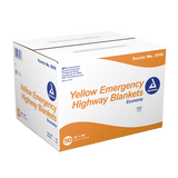 Dynarex Yellow Emergency Highway Blanket  Economy - 54" x 80" (50 Count)