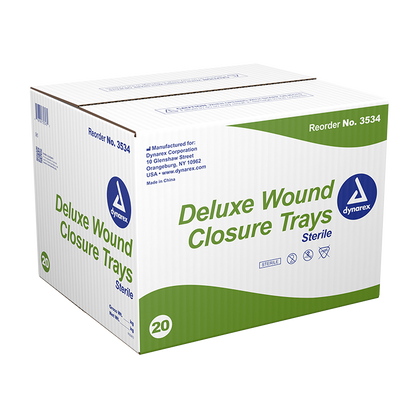 Dynarex Deluxe Wound Closure Trays (20 Count)