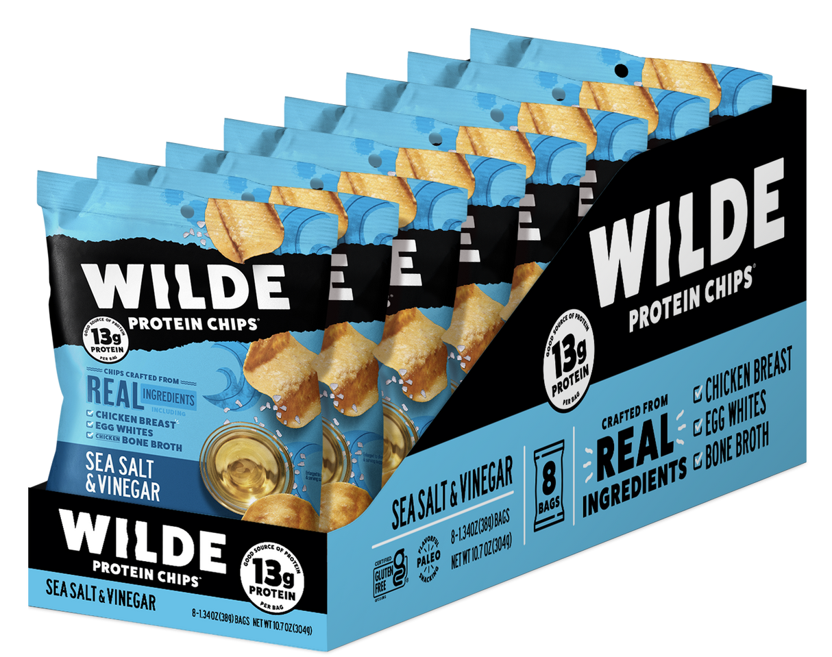 Wilde Salt & Vinegar Protein Chips