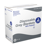 Dynarex Disposable Grey Blanket  - 24ea/cs (24 Count)