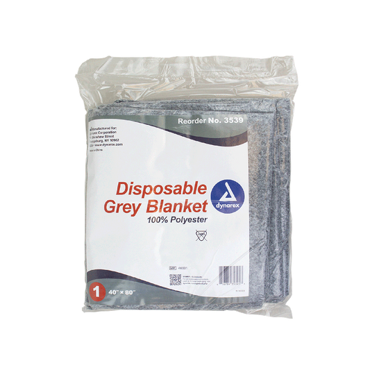 Dynarex Disposable Grey Blanket  - 24ea/cs (24 Count)