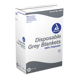 Dynarex Disposable Grey Blanket  - 24ea/cs (24 Count)