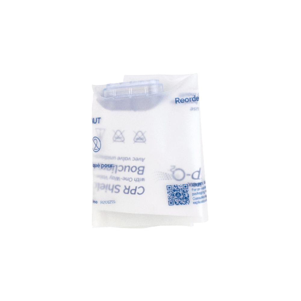 Dynarex CPR Face Shield w/ One-Way Valve, Barrier Filter, Individually Wrapped (100 Count)
