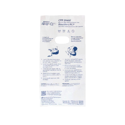 Dynarex CPR Face Shield w/ One-Way Valve, Barrier Filter, Individually Wrapped (100 Count)