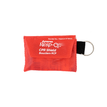 Dynarex CPR Face Shield in Soft Case w/ One-Way Valve, Barrier Filte (100 Count)