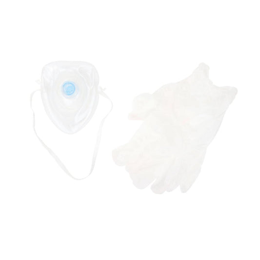 Dynarex CPR Rescue Mask Kit w/ One-Way Valve, Barrier Filter and Pai (25 Count)