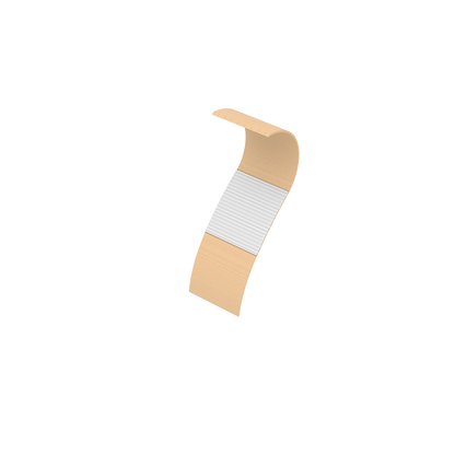 Dynarex Sheer Plastic Adhesive Bandages - Sterile, 3/8" x 1.5" - 100ea/bx, 36bxs/cs (3600)