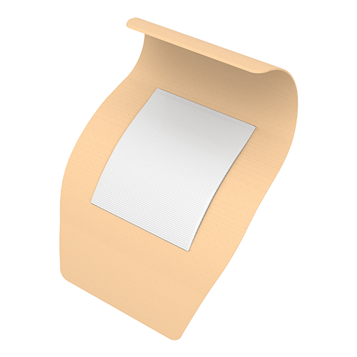 Dynarex Sheer Plastic Adhesive Bandages Sterile, 2"  x 3" - 100ea/bx, 24bxs/cs (2400 Count)