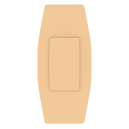 Dynarex Adhesive Fabric Bandages - Sterile, 2" x 4 1/2"- 24ea/bx, 50bxs/cs (1200 Count)