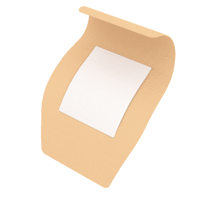 Dynarex Adhesive Fabric Bandages - Sterile, 2" x 4 1/2"- 24ea/bx, 50bxs/cs (1200 Count)