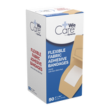 Dynarex Adhesive Fabric Bandages - Sterile, 2" x 4 1/2"- 24ea/bx, 50bxs/cs (1200 Count)