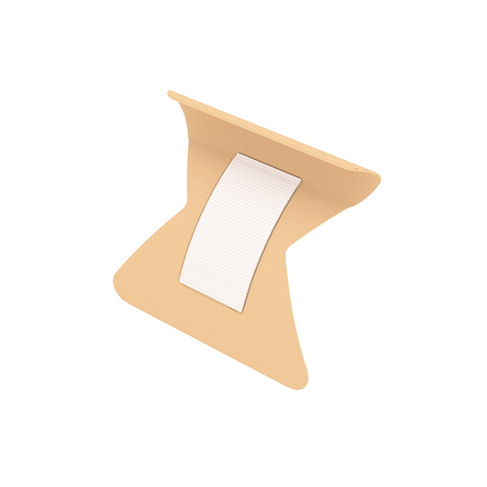 Dynarex Adhesive Fabric Bandages Fingertip - Sterile, 1 3/4" x 2" (2500 Count)