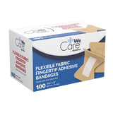 Dynarex Adhesive Fabric Bandages Fingertip, Sterile - 100ea/bx, 24bxs/cs (2400 Count)