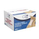 Dynarex Adhesive Fabric Bandages Fingertip, Sterile - 100ea/bx, 24bxs/cs (2400 Count)