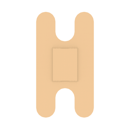 Dynarex Adhesive Fabric Bandages Knuckle - Sterile, 1 1/2" x 3" - 100ea/bx, 24bxs/cs (2400 Count)