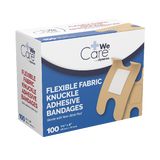 Dynarex Adhesive Fabric Bandages Knuckle - Sterile, 1 1/2" x 3" - 100ea/bx, 24bxs/cs (2400 Count)