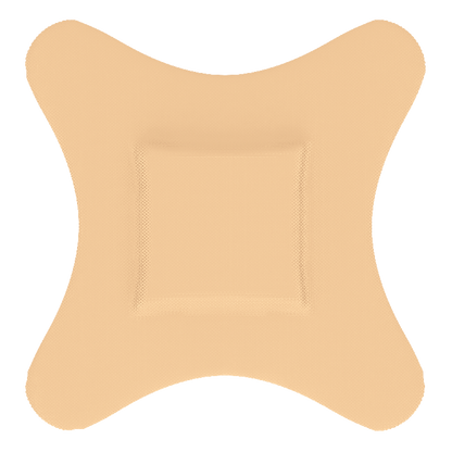 Dynarex Adhesive Fabric Bandages Four Wing  Sterile, 3" x 3" - 24ea/bx, 50bxs/cs (1200 Count)