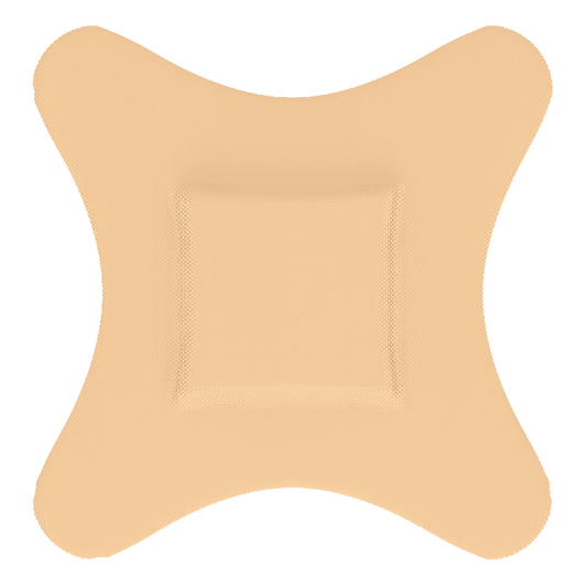 Dynarex Adhesive Fabric Bandages Four Wing  Sterile, 3" x 3" - 24ea/bx, 50bxs/cs (1200 Count)