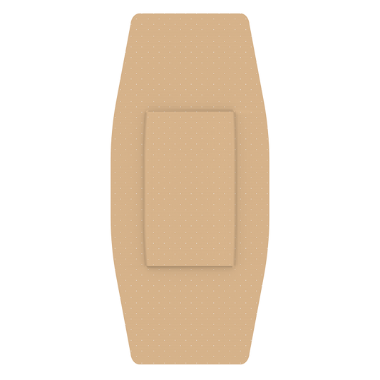 Dynarex Sheer Plastic Adhesive Bandages Sterile, 2"  x 3" - 100ea/bx, 24bxs/cs (2400 Count)