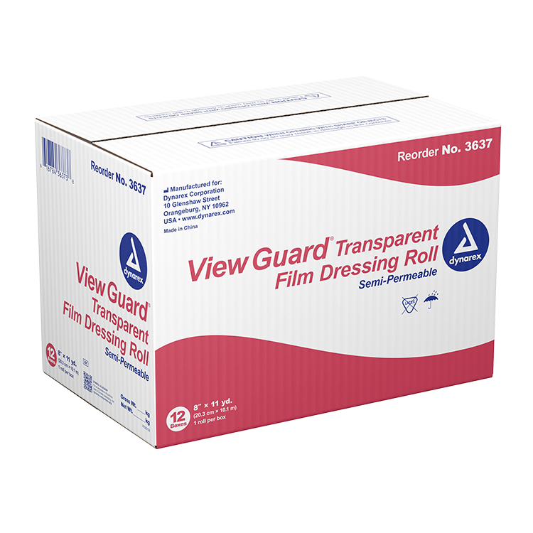 Dynarex View Guard Transparent Film Dressing Roll - 12ea/cs (12 Count)