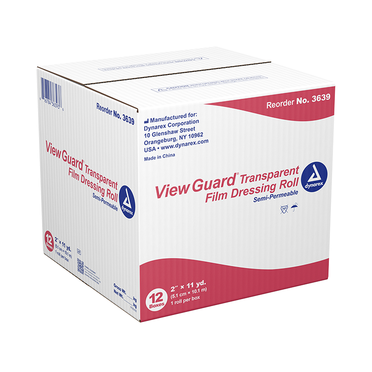 Dynarex View Guard Transparent Film Dressing Roll - 12ea/cs (12 Count)