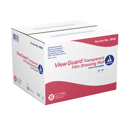 Dynarex View Guard Transparent Film Dressing Roll - 12ea/cs (12 Count)
