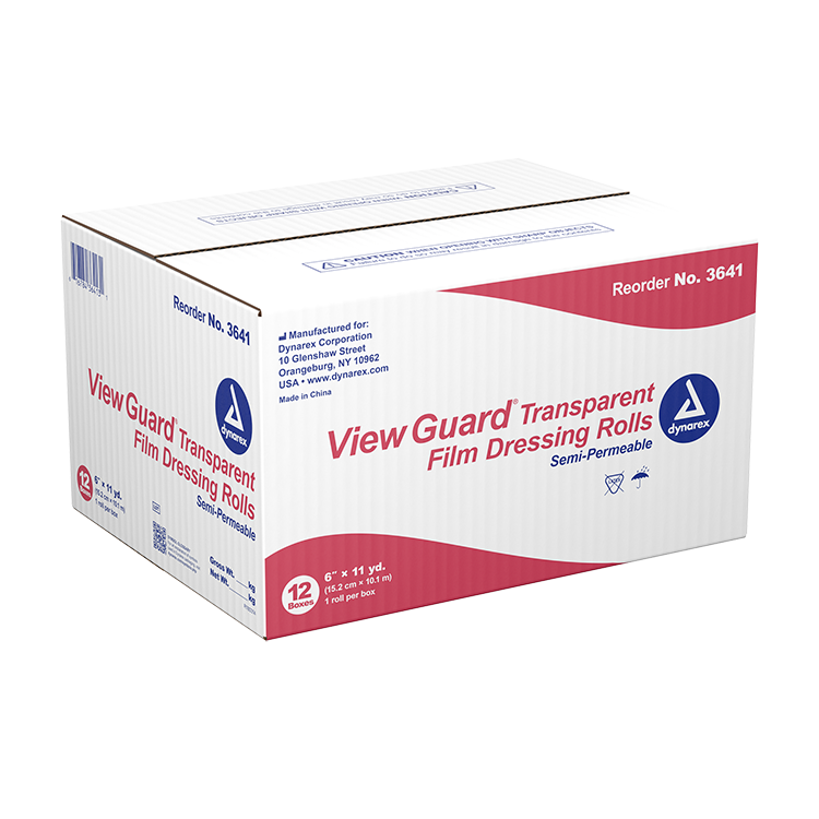 Dynarex View Guard Transparent Film Dressing Roll - 12ea/cs (12 Count)