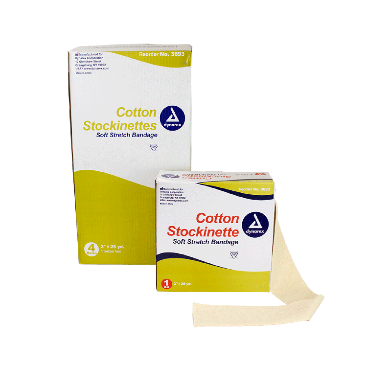 Dynarex Cotton Stockinette, 4 Rolls/cs (4 Count)