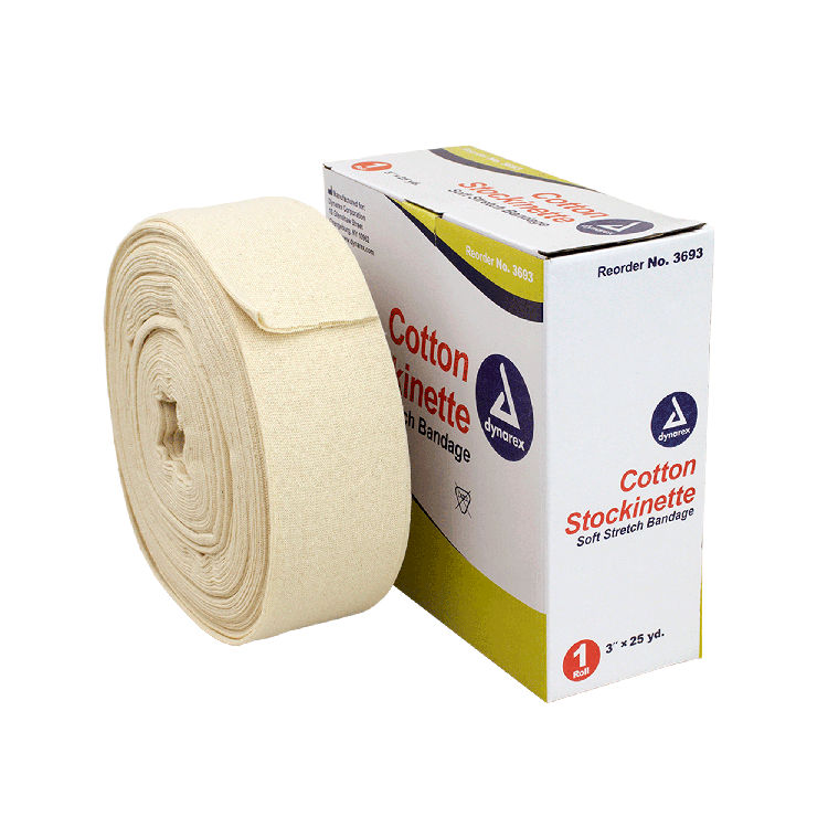 Dynarex Cotton Stockinette, 4 Rolls/cs (4 Count)