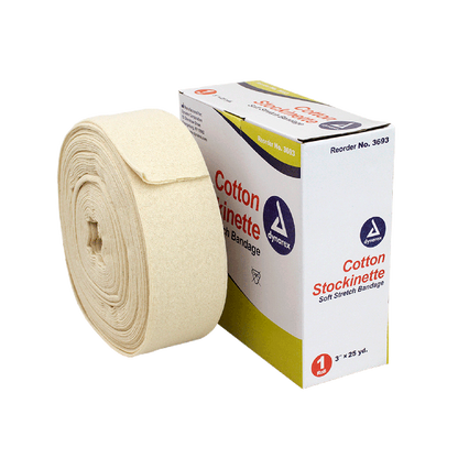 Dynarex Cotton Stockinette, 4 Rolls/cs (4 Count)