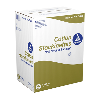 Dynarex Cotton Stockinette, 4 Rolls/cs (4 Count)