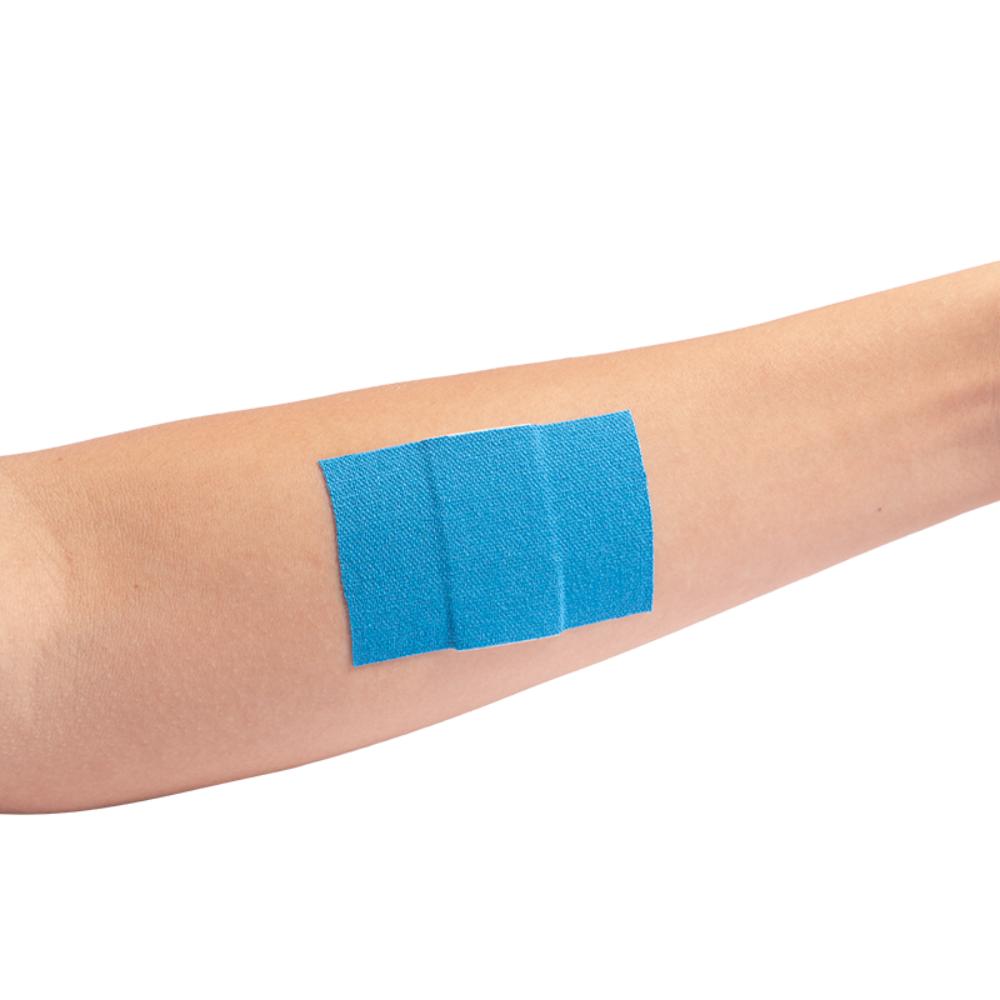 Dynarex Blue Metal Detectable Woven Bandage XL, 2" x 3" - 25ea/bx, 50bxs/cs (1250 Count)