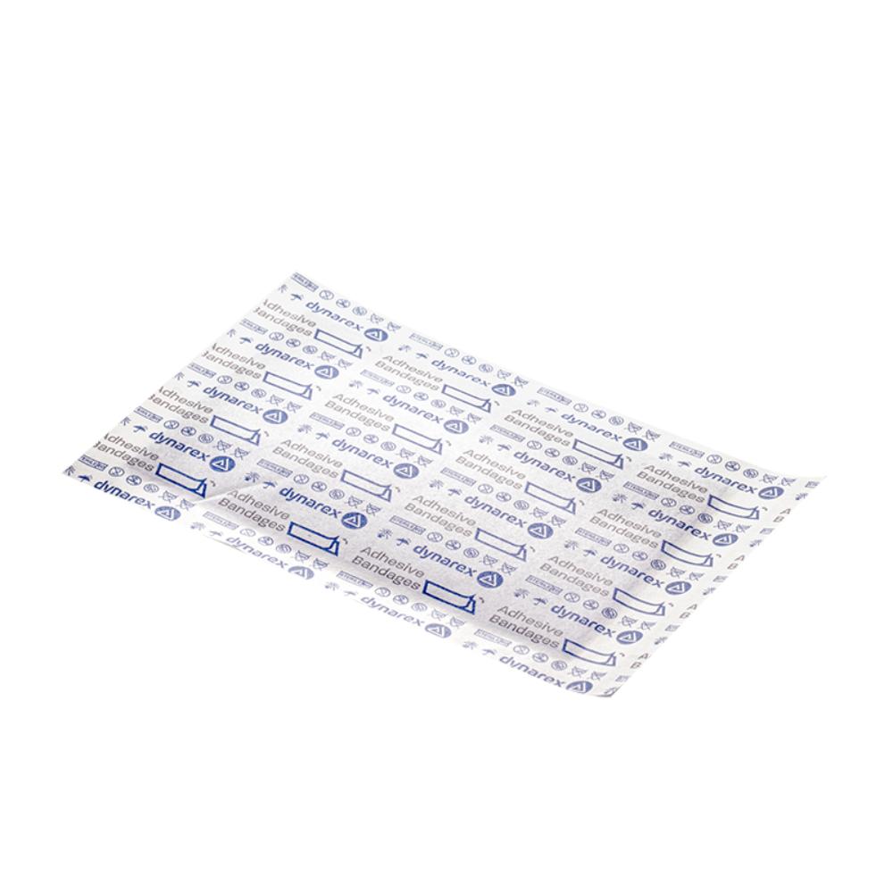 Dynarex Blue Metal Detectable Woven Bandage XL, 2" x 3" - 6ea/bx, 50bxs/cs (300 Count)