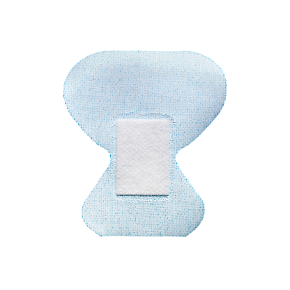 Dynarex Blue Metal Detectable Woven Bandage Fingertip - 25ea/bx, 50bxs/cs (1250 Count)