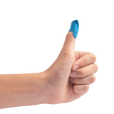 Dynarex Blue Metal Detectable Woven Bandage Fingertip - 10ea/bx, 50bxs/cs (500 Count)