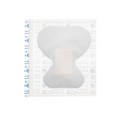 Dynarex Blue Metal Detectable Woven Bandage Fingertip - 8ea/bx, 50bxs/cs (400 Count)